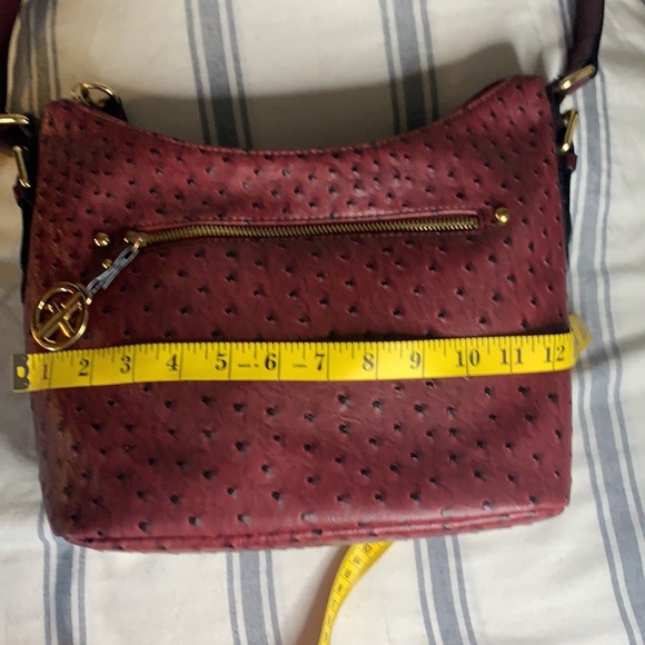 GIANI BERNINI OSTRICH SATCHEL BAG - Picture 12 of 12